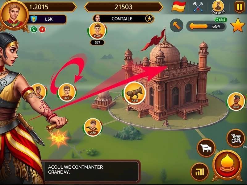 Maratha War Champions empire building interface